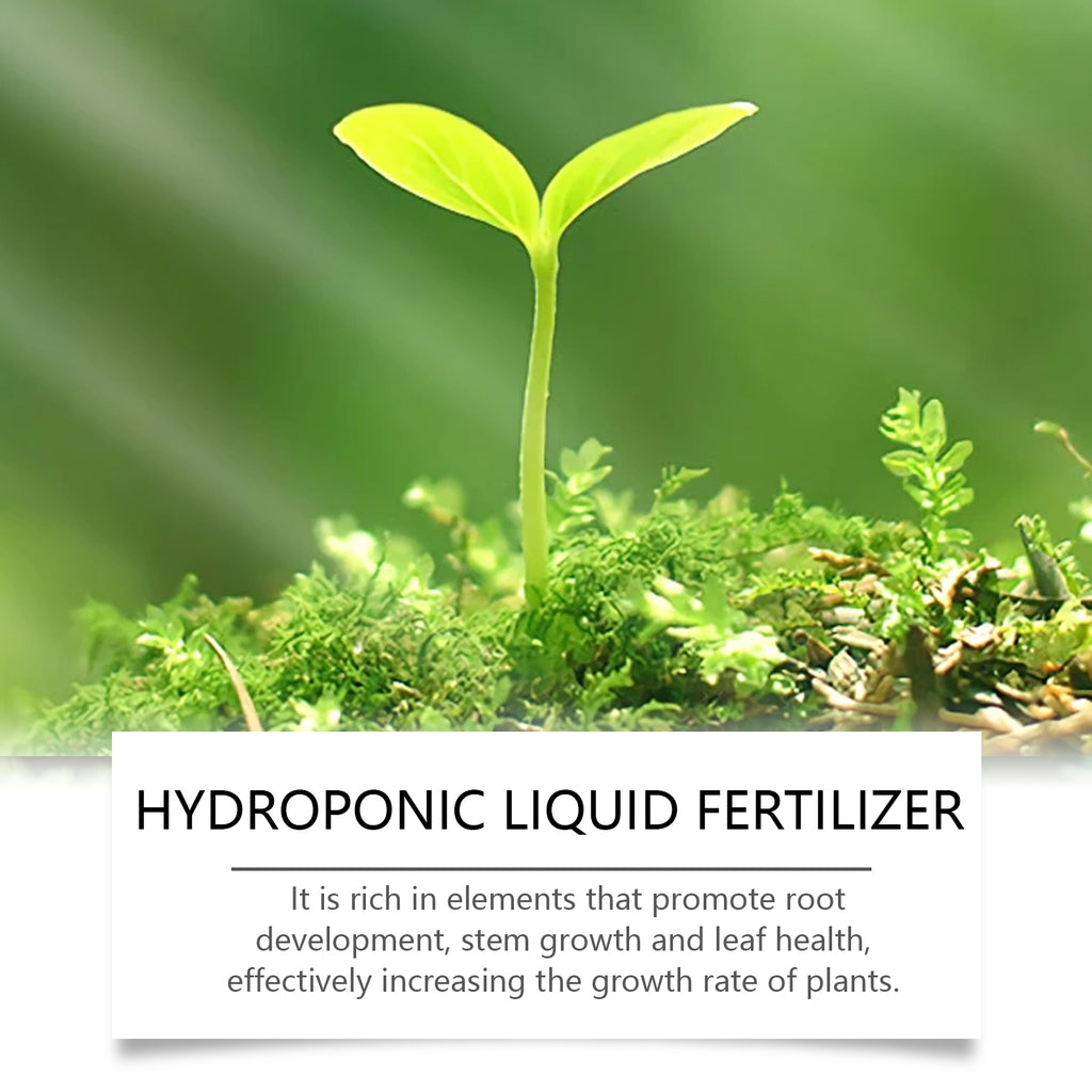 MoonSpry Hydroponic Liquid Fertilizer Lawn Green Leaf Growth Nutrient Solution Plant Concentrate Fertilizer Supplement