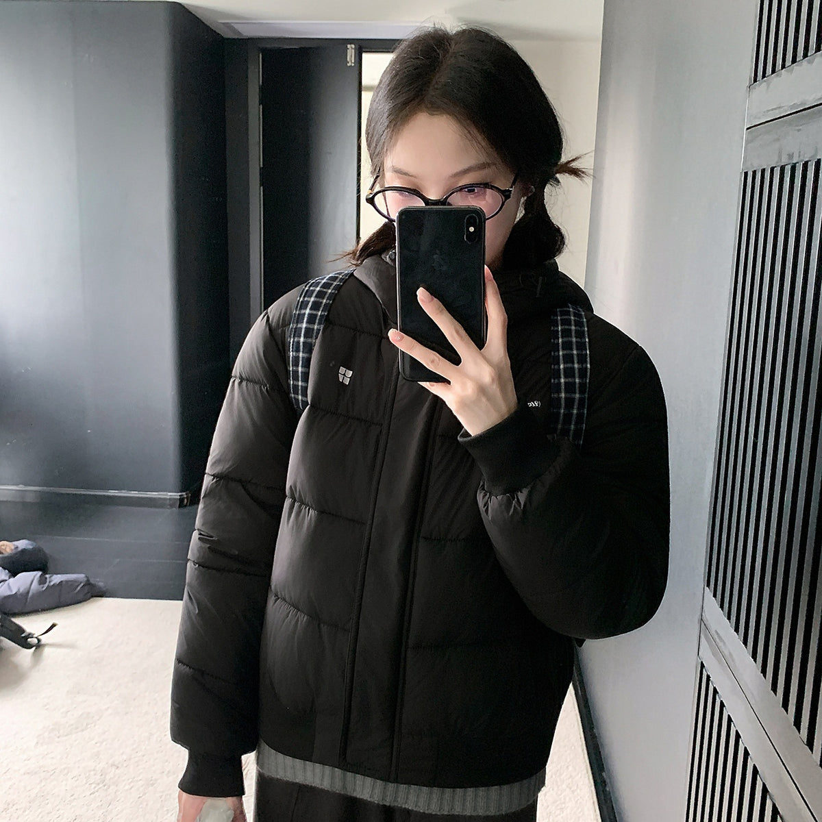 Women's  Retro Hooded Padded Jacket Thick Warm Winter Short Coat for Petite