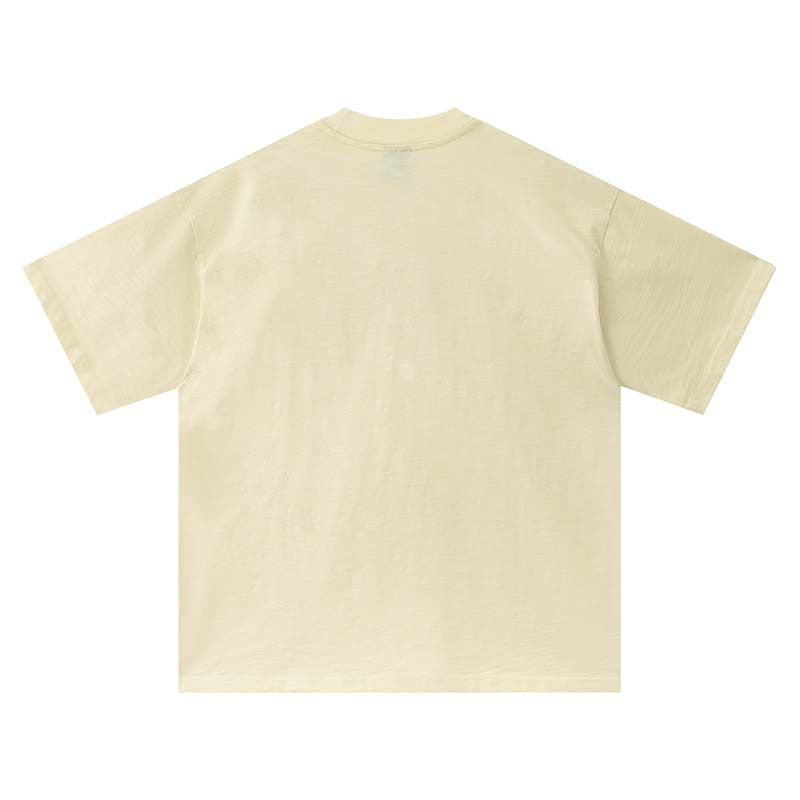 Hair print short sleeved shirt